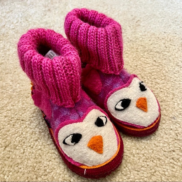 Handmade Wool Owl Slippers - Picture 2 of 8